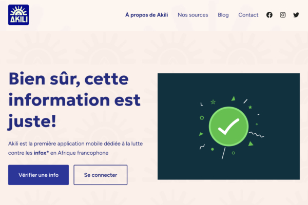 AKILI, une nouvelle application lancée pour contrer les fake news en Afrique