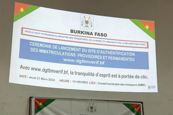 le-gouvernement-burkinabe-lance-une-plateforme-numerique-pour-authentifier-l-immatriculation-des-vehicules