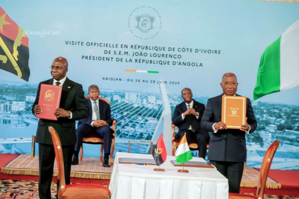 La Côte d’Ivoire et l’Angola signent un accord de coopération technologique
